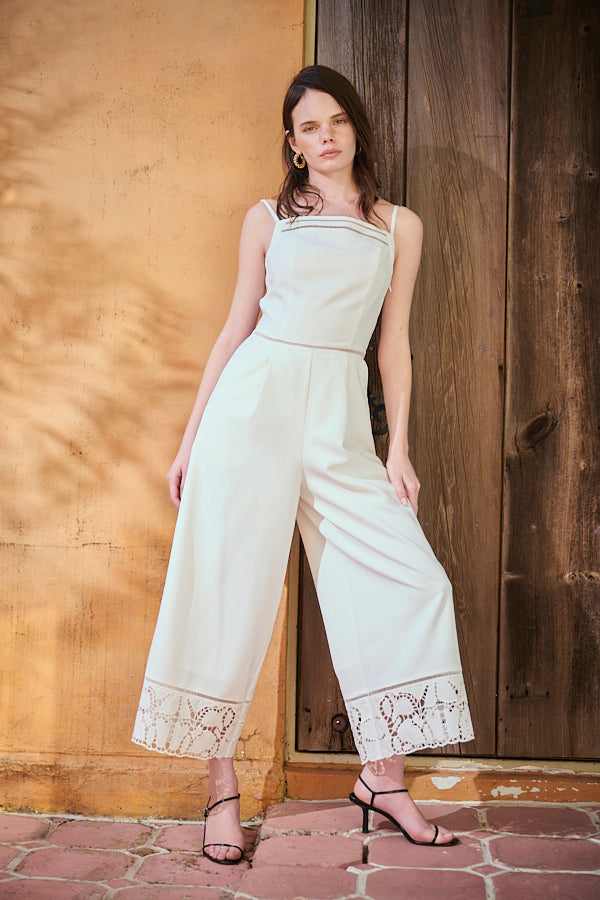 エステラケー　Emiliana Jumpsuit オールインワン　ホワイト Emiliana Jumpsuit -White- – Estella.K