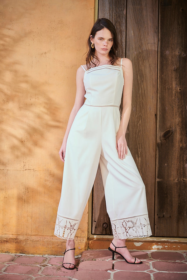 エステラケー　Emiliana Jumpsuit オールインワン　ホワイト Emiliana Jumpsuit -White- – Estella.K