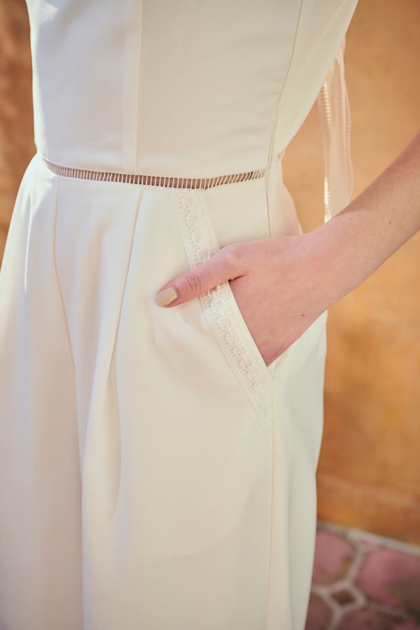 Emiliana Jumpsuit -White- – Estella.K