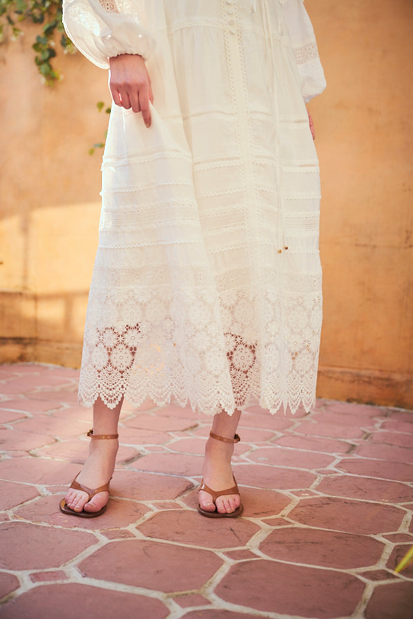 【新品タグ付】Estella.K Nora Lace Trim Dress Nora Lace Trim Dress 2 -Vintage white- – Estella.K
