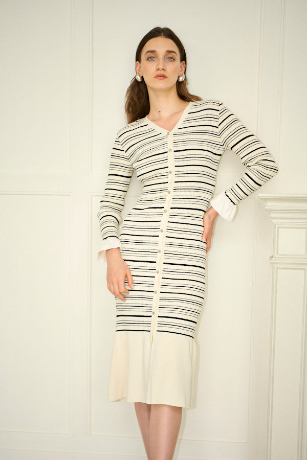 Pre-order<br> Julita Knit Dress <br>-Border-