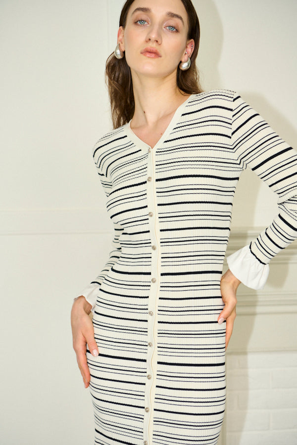 Pre-order<br> Julita Knit Dress <br>-Border-