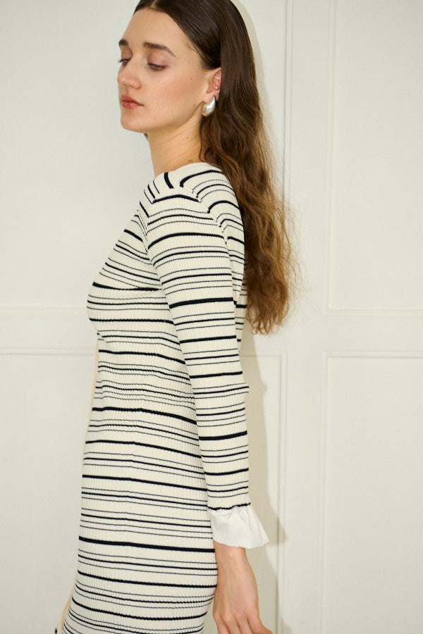 Pre-order<br> Julita Knit Dress <br>-Border-