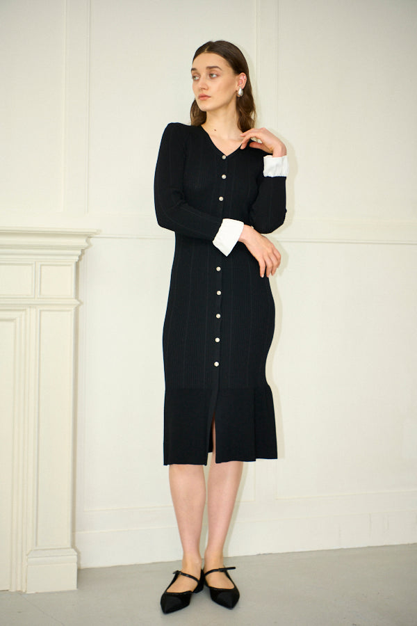 Pre-order<br> Julita Knit Dress <br>-Black-