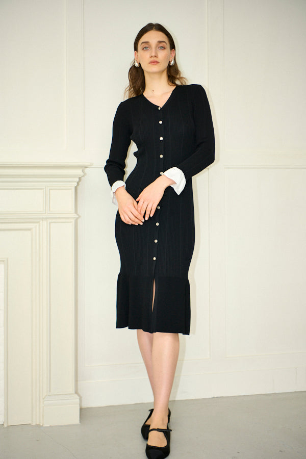Pre-order<br> Julita Knit Dress <br>-Black-