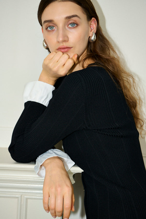 Pre-order<br> Julita Knit Dress <br>-Black-