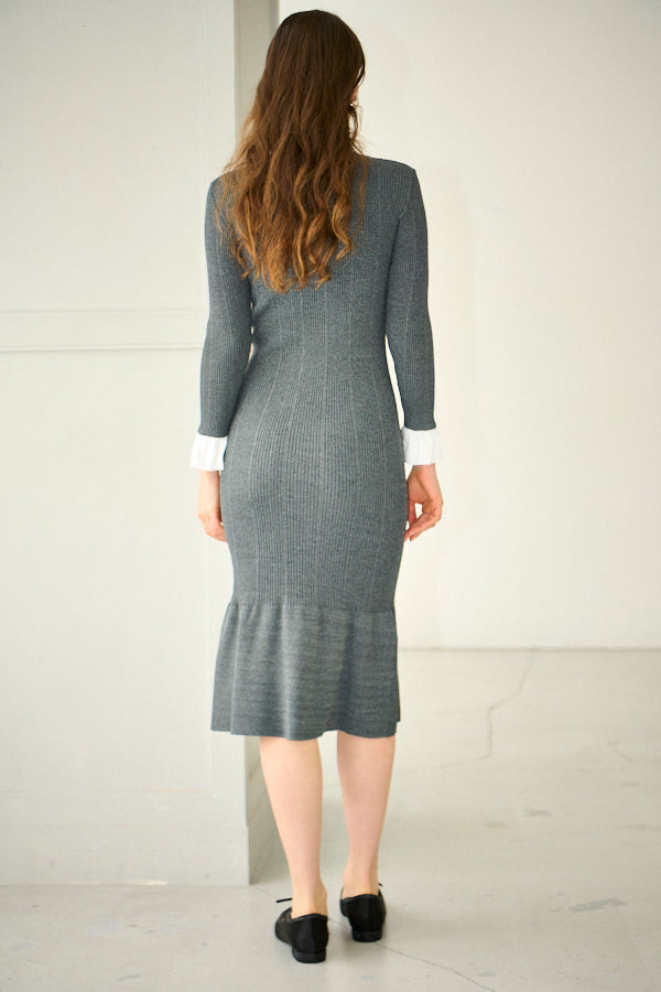 Pre-order<br> Julita Knit Dress <br>-Gray-