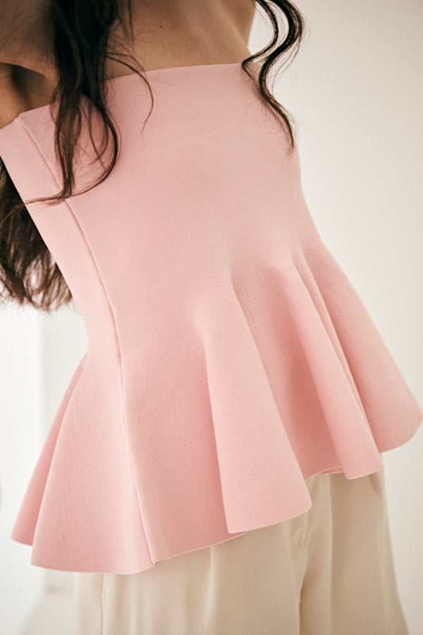 Raisa Knit Top -Pink- – Estella.K