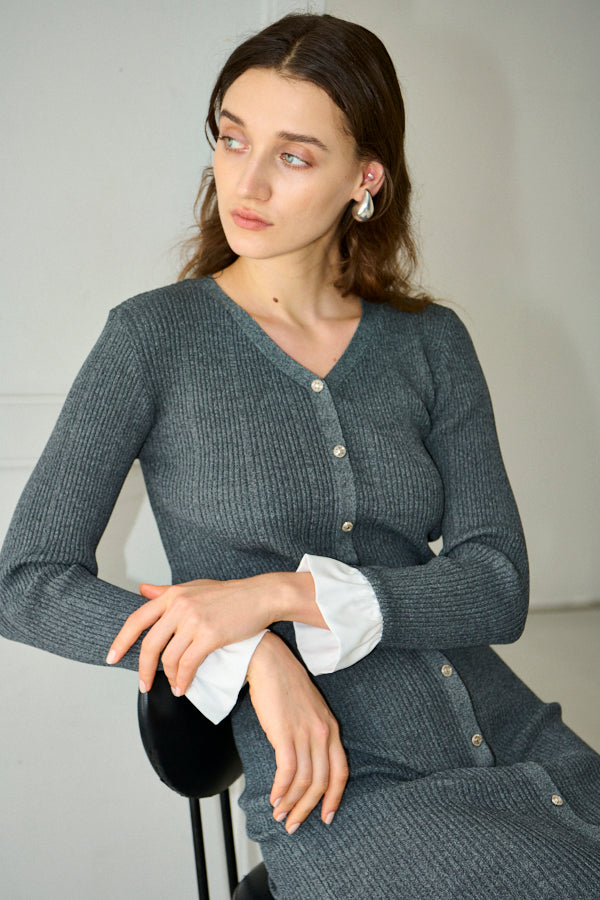 Pre-order<br> Julita Knit Dress <br>-Gray-