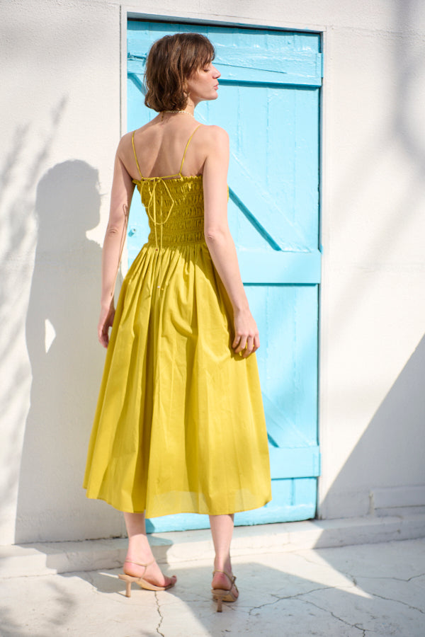 Estella.K Before Sunset Dress カットワークワンピ Before Sunset Dress2 -Mustard yellow- – Estella.K