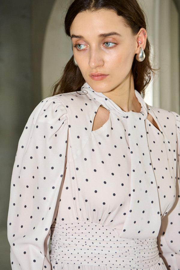 Abby Polka-Dot Dress  <br> -IVO-
