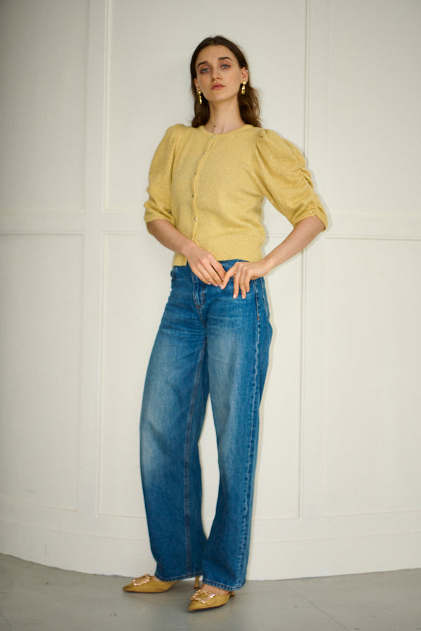 Mira Knit Cardigan <br>-YEL-