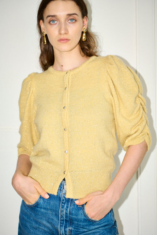 Mira Knit Cardigan <br>-YEL-