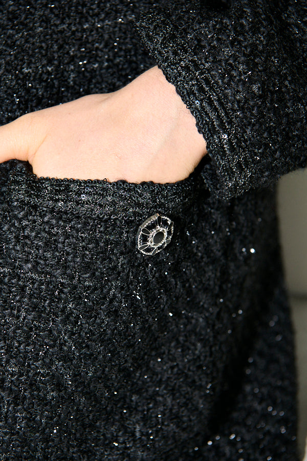 Pre-order<br>  Ivanna Tweed Bow Jacket <br>-Black-