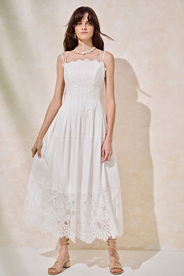 ワンピース Sicilia Lace Dress Sicilia Lace Dress-White- – Estella.K