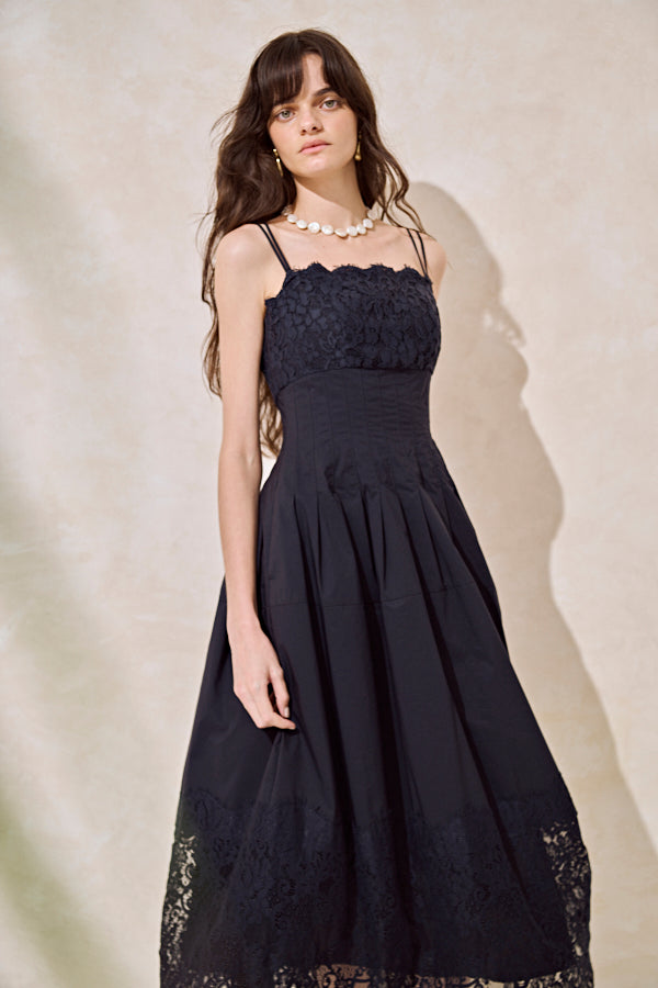 ワンピース Sicilia Lace Dress Sicilia Lace Dress-Midnight- – Estella.K