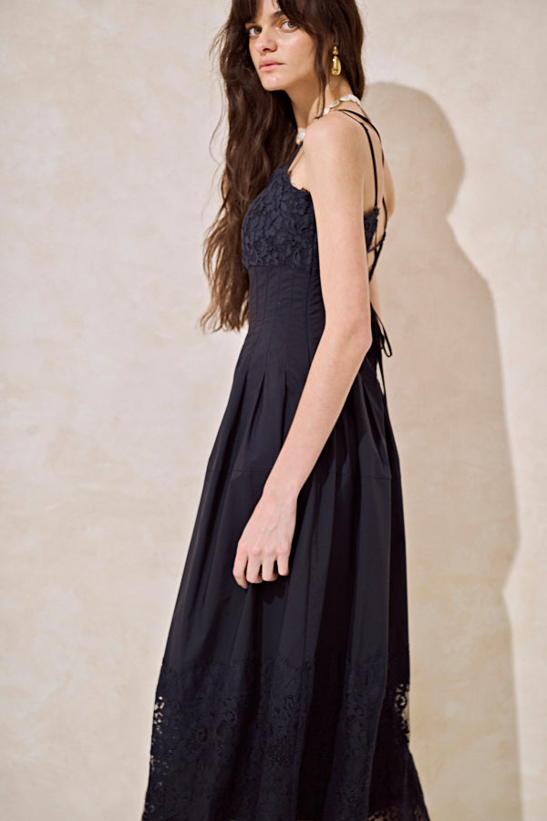 Sicilia Lace Dress-Midnight- – Estella.K