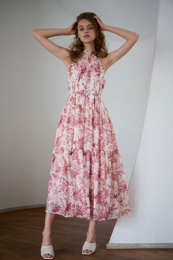 【Estella.K】 Positano Belted long Dress Positano Belted long Dress 2 -NVY- – Estella.K