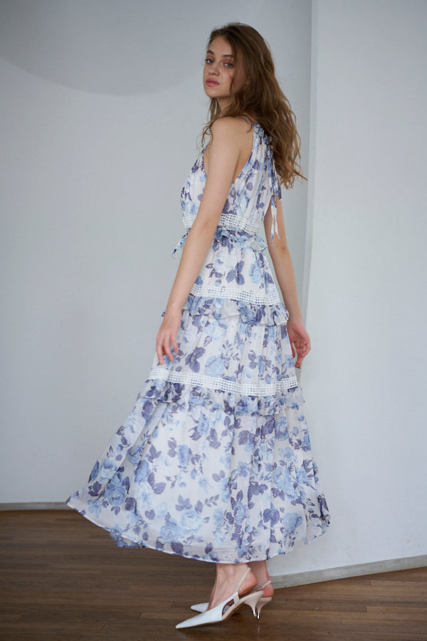 Julian Floral Dress -BLU-