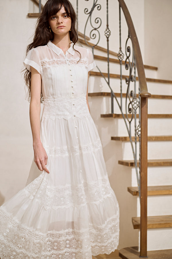新品タグ　Estela.K ドレス Tuscany Lace Dress -White- – Estella.K