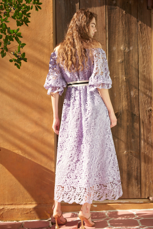 Sunset Lace Dress <br> -LAV-