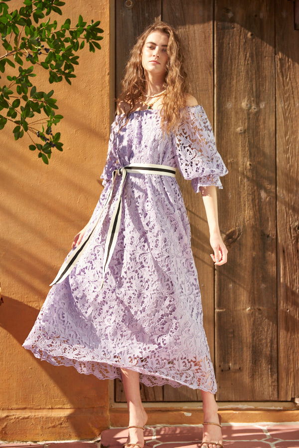 Sunset Lace Dress <br> -LAV-