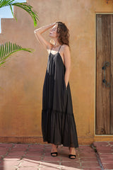Dramatic Summer Dress -BLK- – Estella.K