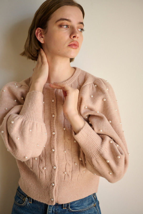 Violetta Pearl Cardigan <br>  -L.BEG-