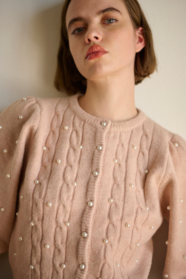 Violetta Pearl Cardigan <br>  -L.BEG-