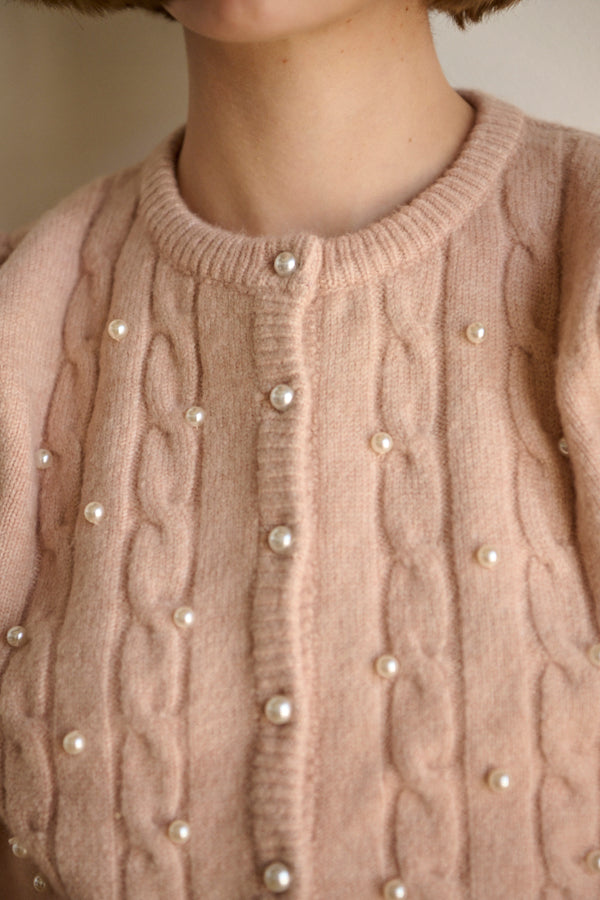 Violetta Pearl Cardigan <br>  -L.BEG-