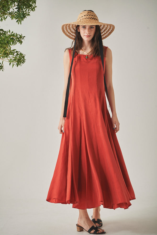 Alona Sun Long Dress  <br>-RED-