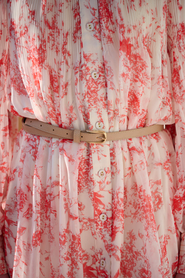 Merida Floral Belted Dress <br>  -OFF×org pt-