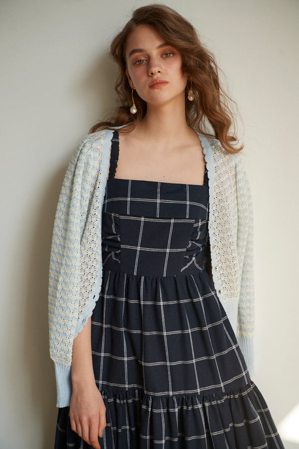 Gabriela Stripped Cardigan <br>  -SAX border-