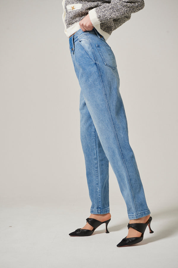 Viola High Waisted Jeans <br> -BLU-