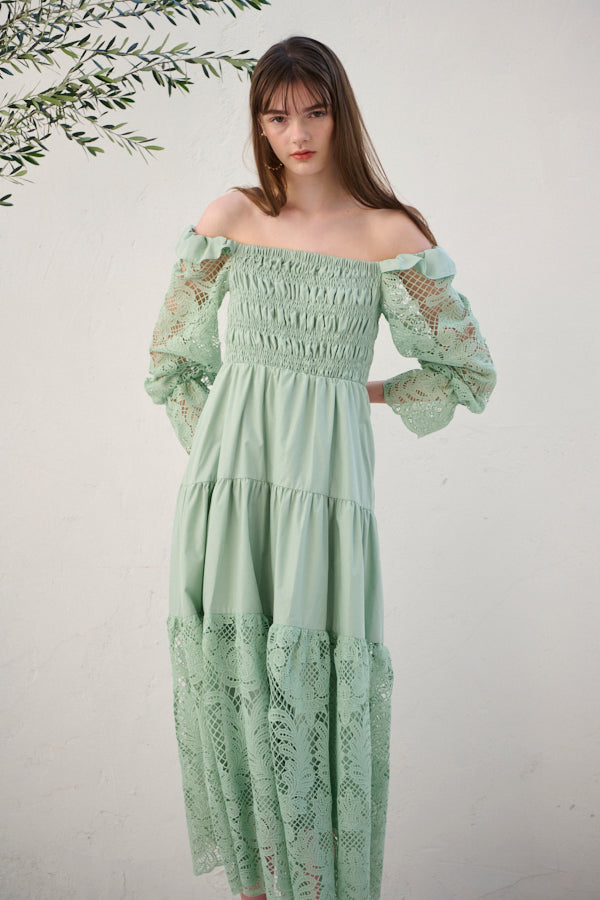 Before Sunset Dress <br> -SAGE-